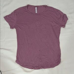 Women's Crewneck Short Sleeve Tee - Mauve Pink
